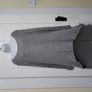 Gray long sleeve dress shirt